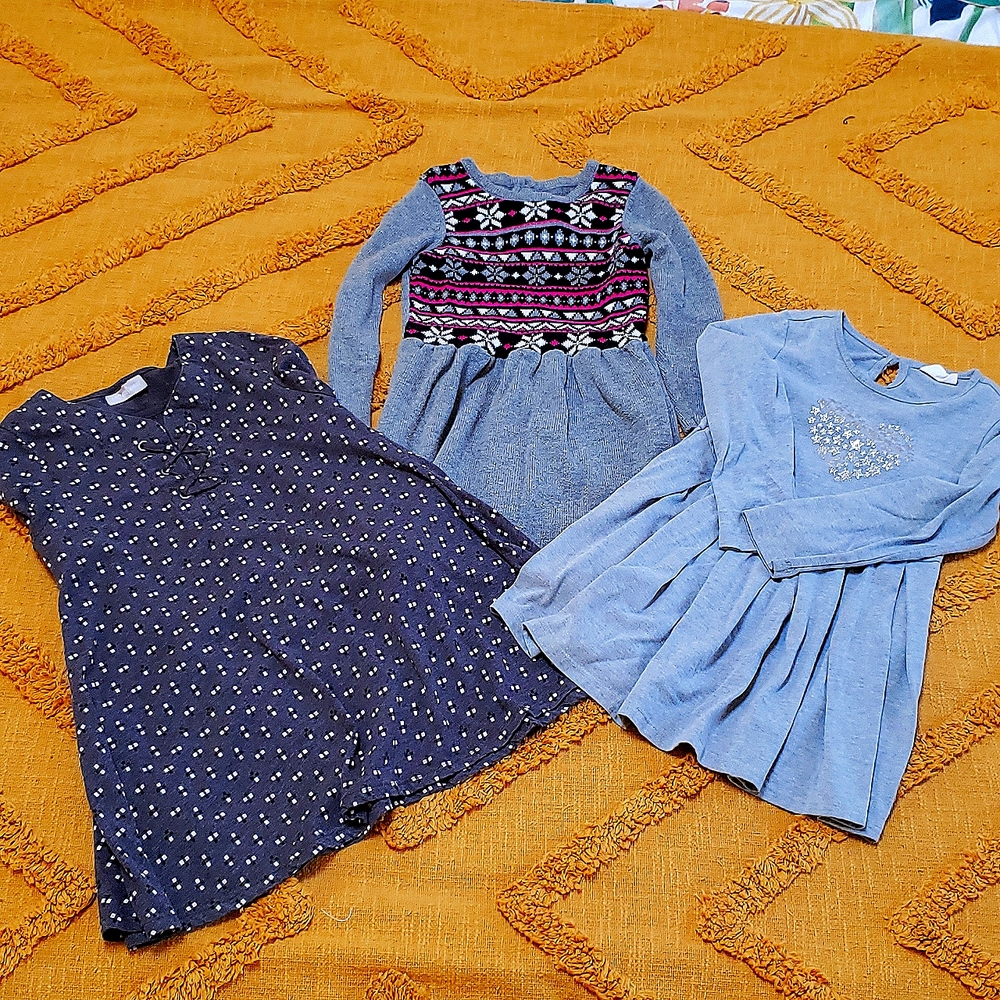 Size 4 Girls Dress Bundle. Two Crazy 8 and one I Love Girls.